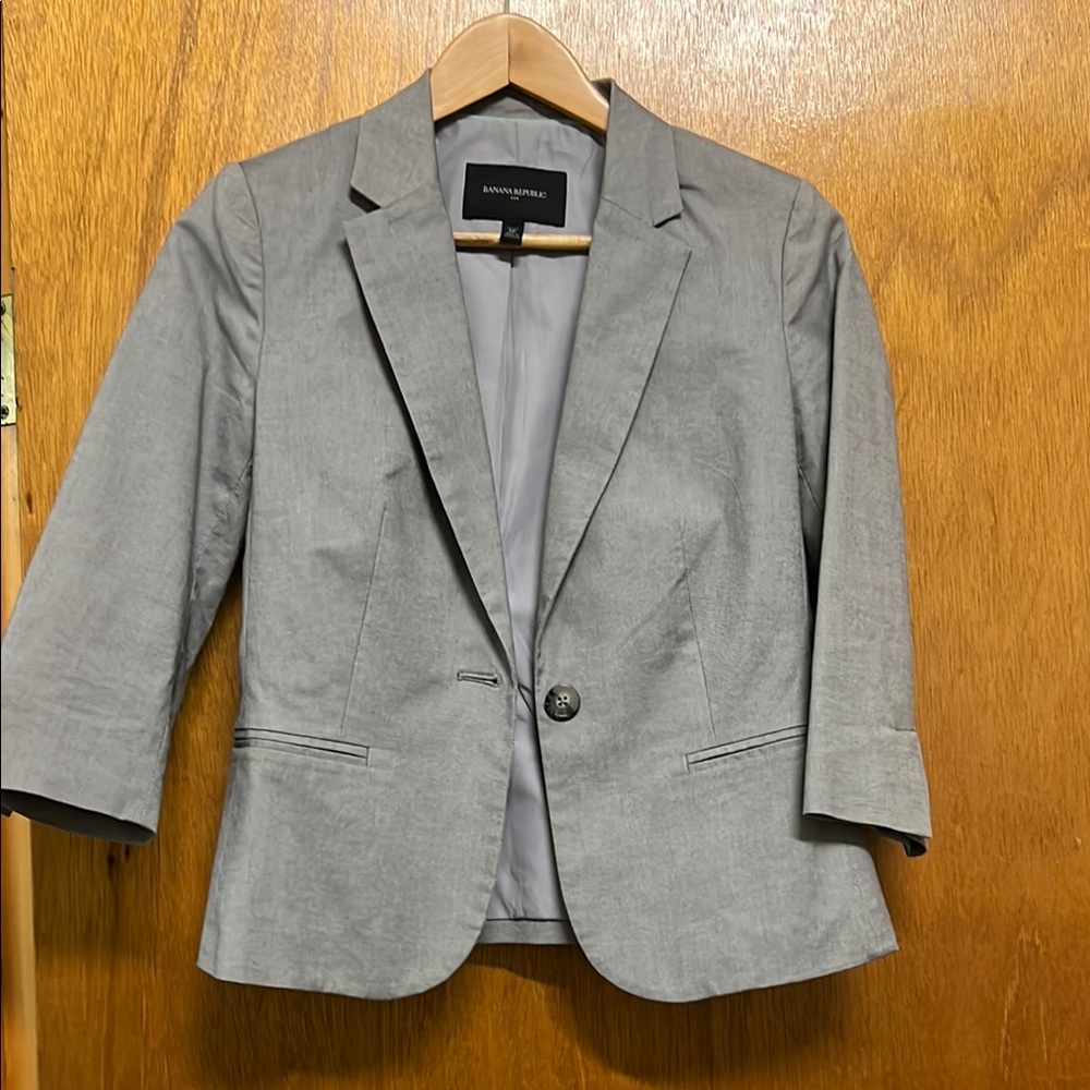 Banana Republic Gray Blazer